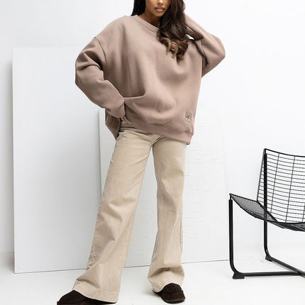 Rue Paris Classic Crewneck Sweatshirt - Soft Fabric & Relaxed Fit