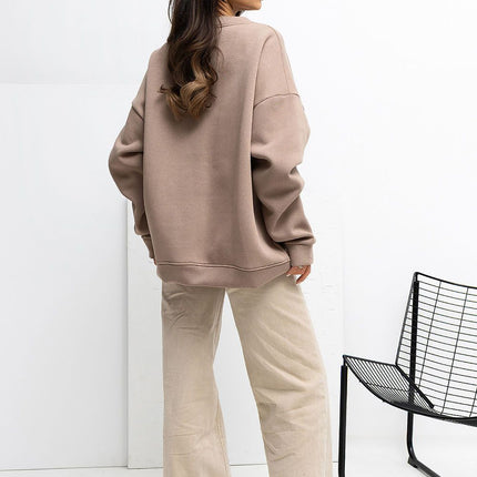 Rue Paris Classic Crewneck Sweatshirt - Soft Fabric & Relaxed Fit