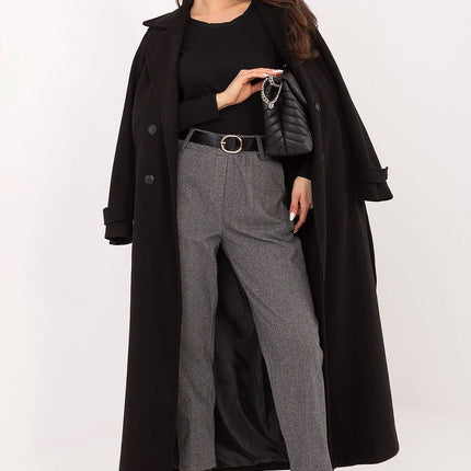 Rue Paris Women's Professional Trousers with Slim Fit and Stretch Fabr