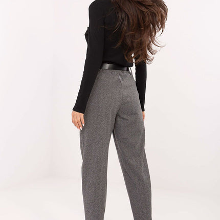 Rue Paris Women's Professional Trousers with Slim Fit and Stretch Fabr