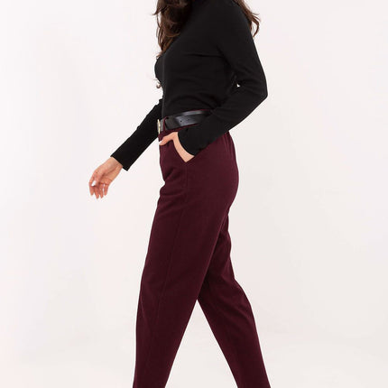 Rue Paris Women's Professional Trousers with Slim Fit and Stretch Fabr