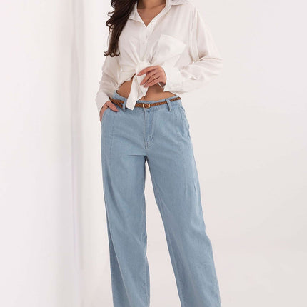 Women's Wide Leg Jeans Cotton Comfort For Everyday Casual Wear - Très Elite