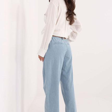 Women's Wide Leg Jeans Cotton Comfort For Everyday Casual Wear - Très Elite
