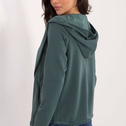 Womens Lapel Collar Pullover Sweatshirt For Casual Everyday Wear - Très Elite