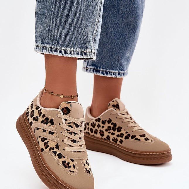 Womens Platform Sneakers Lace Up Foam Insole All Day Comfort - Très Elite