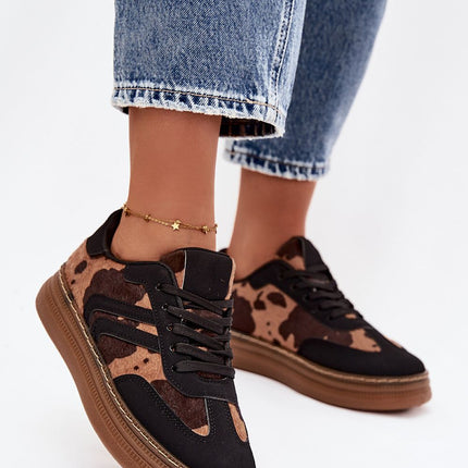 Womens Platform Sneakers Lace Up Foam Insole All Day Comfort - Très Elite