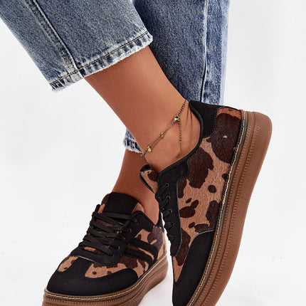 Womens Platform Sneakers Lace Up Foam Insole All Day Comfort - Très Elite