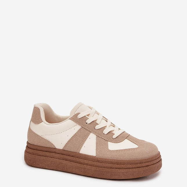 Eco Leather Platform Sneakers With Removable Insole For All Day Comfort - Très Elite