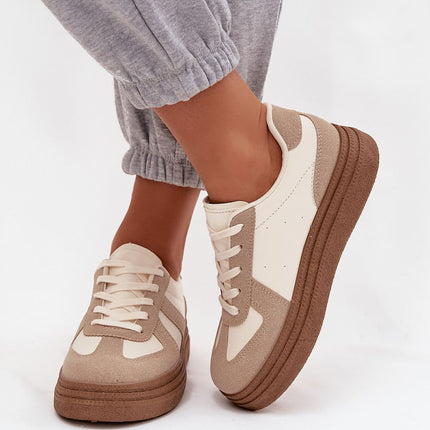 Eco Leather Platform Sneakers With Removable Insole For All Day Comfort - Très Elite