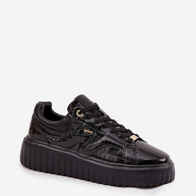 Lee Cooper Patent Eco Leather Platform Sneakers For Women - Très Elite
