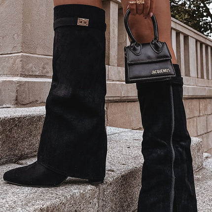 Step in Style Professional Heel Boots with Cushioned Insole & Slip-Res