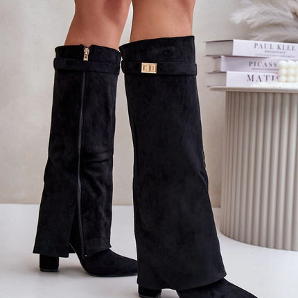Step in Style Professional Heel Boots with Cushioned Insole & Slip-Res