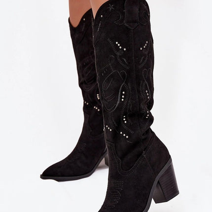 Step in Style Professional Heel Boots with Cushioned Insole & Durable