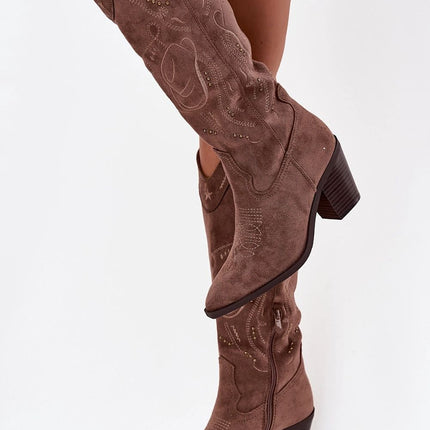 Step in Style Professional Heel Boots with Cushioned Insole & Durable