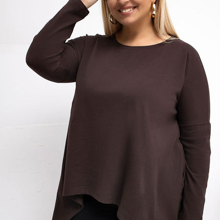 Plus Size Tunic Blouse Cotton Elastane Comfort Fit Everyday - Très Elite