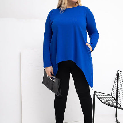 Plus Size Tunic Blouse Cotton Elastane Comfort Fit Everyday - Très Elite