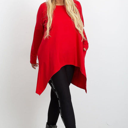 Plus Size Tunic Blouse Cotton Elastane Comfort Fit Everyday - Très Elite