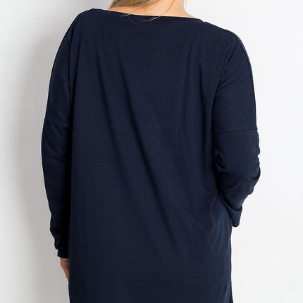 Plus Size Tunic Blouse Cotton Elastane Comfort Fit Everyday - Très Elite