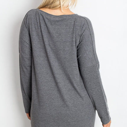 Plus Size Tunic Blouse Cotton Elastane Comfort Fit Everyday - Très Elite