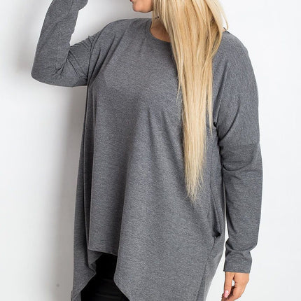 Plus Size Tunic Blouse Cotton Elastane Comfort Fit Everyday - Très Elite
