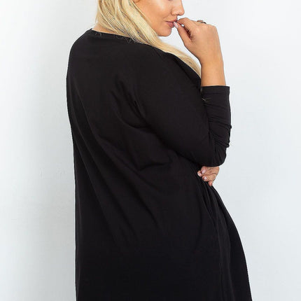 Plus Size Tunic Blouse Cotton Elastane Comfort Fit Everyday - Très Elite