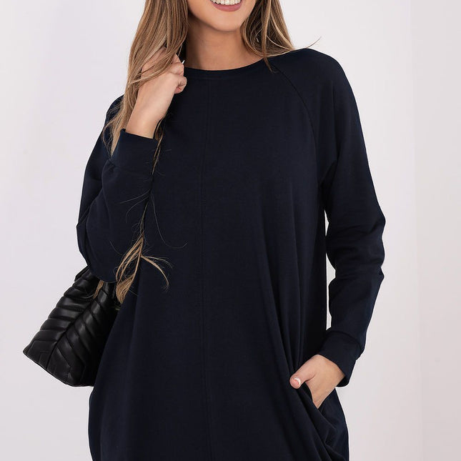 Daydress Sweatshirt Dress With Cotton And Elastane For Everyday Comfort - Très Elite