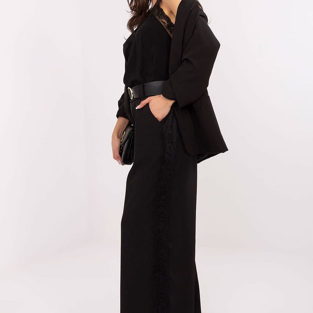 Italy Moda Women's Professional Trousers with Stretch Fabric & Pockets