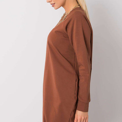 Daydress Sweatshirt Dress With Cotton And Elastane For Everyday Comfort - Très Elite