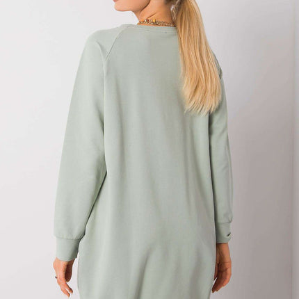 Daydress Sweatshirt Dress With Cotton And Elastane For Everyday Comfort - Très Elite