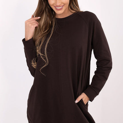 Daydress Sweatshirt Dress With Cotton And Elastane For Everyday Comfort - Très Elite