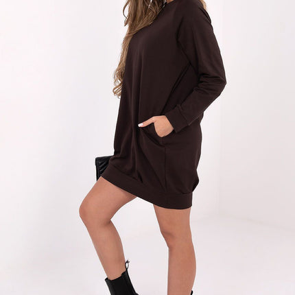 Daydress Sweatshirt Dress With Cotton And Elastane For Everyday Comfort - Très Elite
