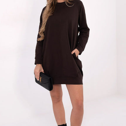 Daydress Sweatshirt Dress With Cotton And Elastane For Everyday Comfort - Très Elite