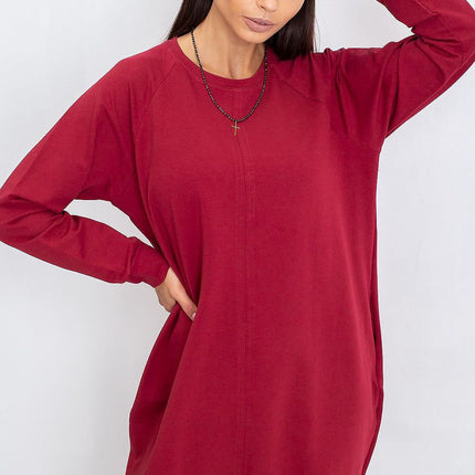 Daydress Sweatshirt Dress With Cotton And Elastane For Everyday Comfort - Très Elite