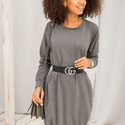 Daydress Sweatshirt Dress With Cotton And Elastane For Everyday Comfort - Très Elite