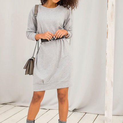 Daydress Sweatshirt Dress With Cotton And Elastane For Everyday Comfort - Très Elite
