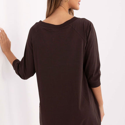 Daydress Knee Length Sweatshirt Dress With Pockets For Everyday Casual Style - Très Elite