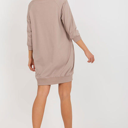 Daydress Knee Length Sweatshirt Dress With Pockets For Everyday Casual Style - Très Elite
