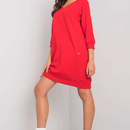 Daydress Knee Length Sweatshirt Dress With Pockets For Everyday Casual Style - Très Elite