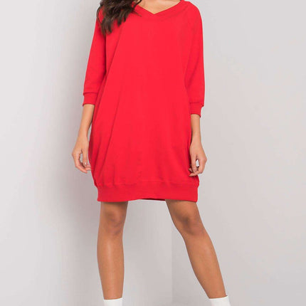 Daydress Knee Length Sweatshirt Dress With Pockets For Everyday Casual Style - Très Elite