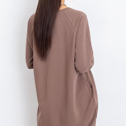 Daydress Sweatshirt Dress With Cotton And Elastane For Everyday Comfort - Très Elite