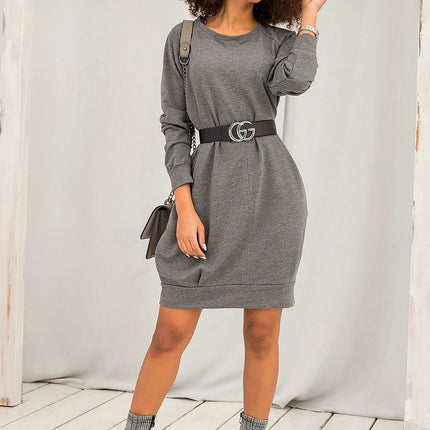 Daydress Sweatshirt Dress With Cotton And Elastane For Everyday Comfort - Très Elite