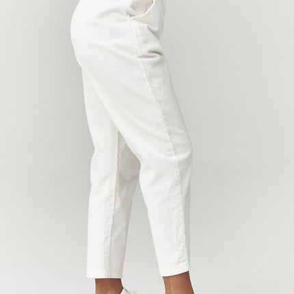 Makadamia Women's Professional Corduroy Trousers with Stretch Fit