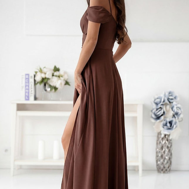 With You Elegant Long Dress - Sleeveless, Lightweight Fabric