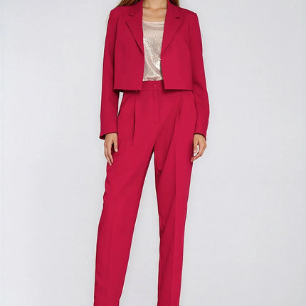 Open Front Short Length Lightweight Jacket With Regular Fit And Lining - Très Elite