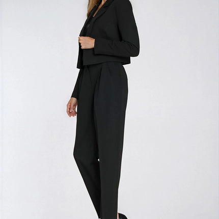 Open Front Short Length Lightweight Jacket With Regular Fit And Lining - Très Elite