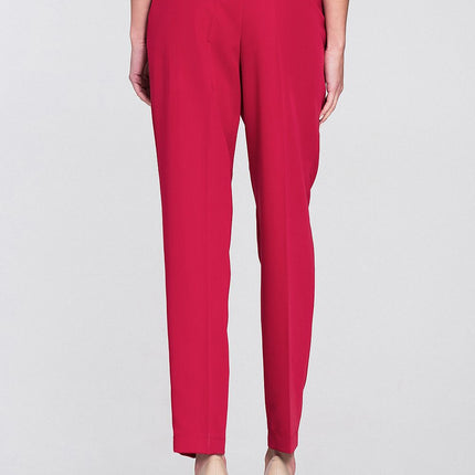 High Waisted Balloon Leg Trousers For Women With Elastic Back Waist Regular Cut - Très Elite
