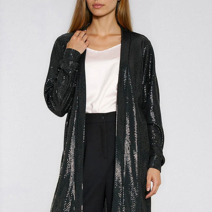Oversized Sequined Cardigan with Glamorous Shine and Loose Fit - Très Elite