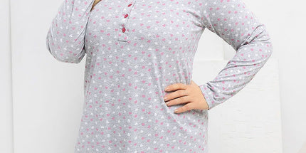  Plus Size Nightgown model 223309 Forever Pink 