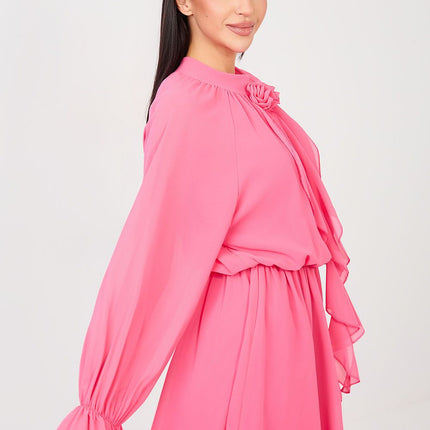 Rue Paris Elegant Cocktail Dress with Cap Sleeves and Flattering Fit