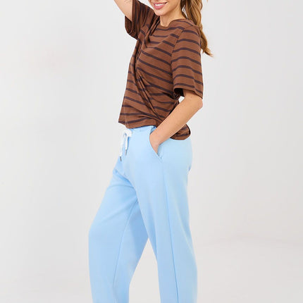 Italy Moda Professional Tracksuit Trousers with Stretch Fabric & Pocke